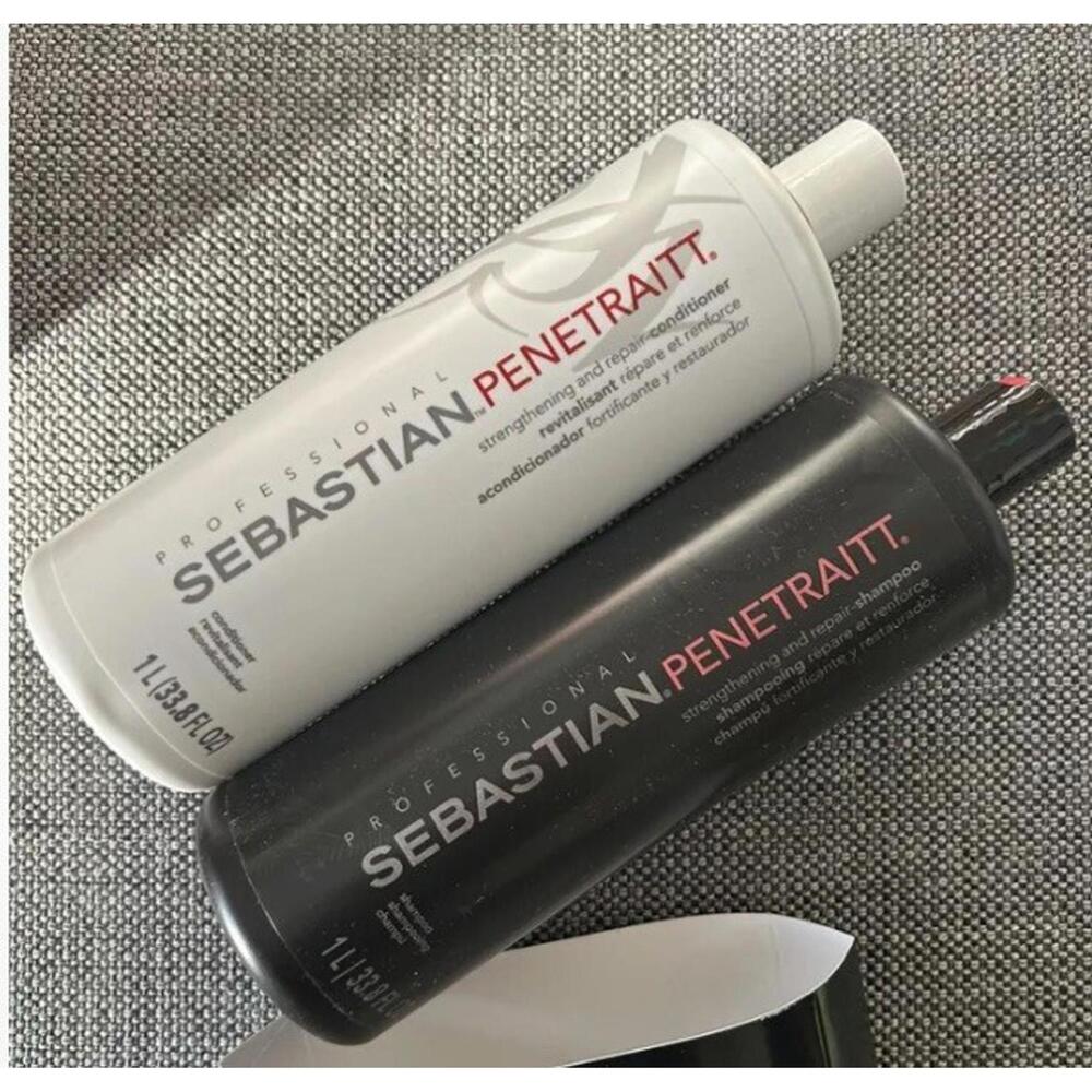 NEW Sebastian Penetrate Shampoo and Conditioner Liters 33.8oz Duo #820
